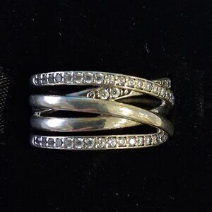 Pandora Entwined Cubic Zirconia Ring – Sterling Silver – Size 7